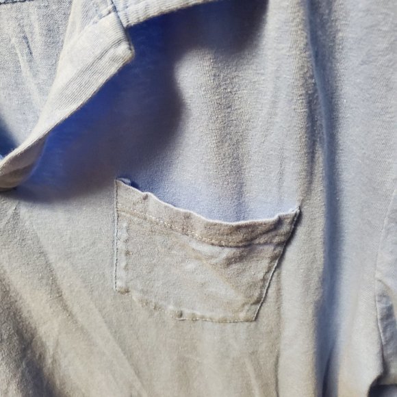 Crown & Ivy Light Blue S/S Open Neck XXL - Picture 3 of 3